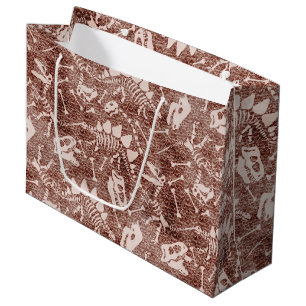 Dino Dig brown Large Gift Bag