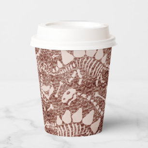 Dino Dig brown   Paper Cups