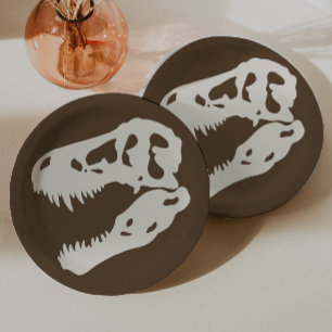 Dino Dig Dinosaur Excavation Birthday Party Paper Plate