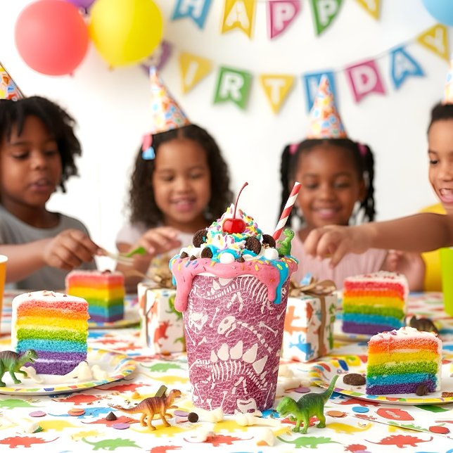 Dino Dig pink Paper Cups (Creator Uploaded)