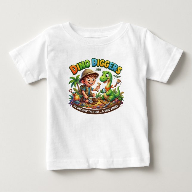 DINO DIGGERS BABY T-Shirt (Front)