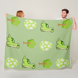 Dino Discovery Day Fleece Blanket