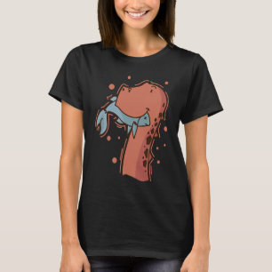 Dino eats a Fish Dinosaur Reptile T-Shirt