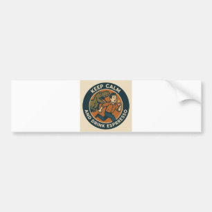 Dino Espresso Bumper Sticker