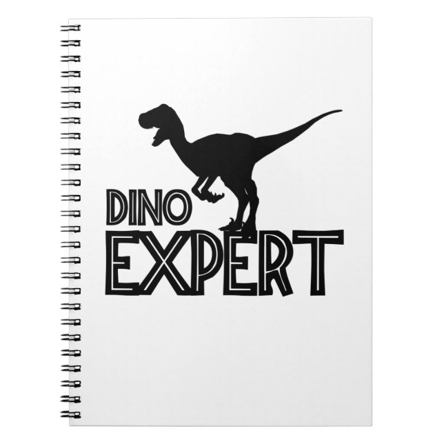 Dino Expert - Dinosaur Lovers Notebook (Front)