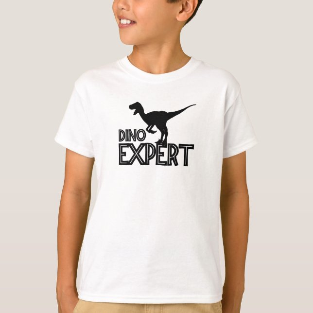 Dino Expert - Dinosaur Lovers T-Shirt (Front)