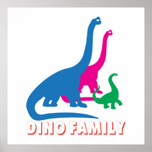 Dino family poster