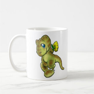 Dino & Flower Coffee Mug