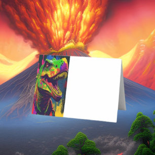 Dino Folded Place Card