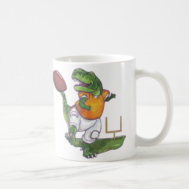 Dino Football Star Coffee Mug (Right)