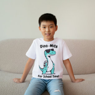 Dino for School Time Kids T-Shirt