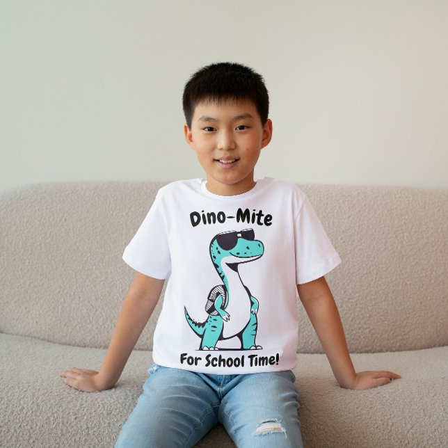 Dino for School Time Kids T-Shirt (Creator Uploaded)