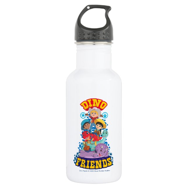 Dino Friends | Dino Ranch 532 Ml Water Bottle (Front)
