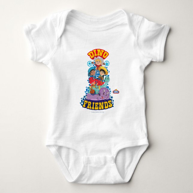 Dino Friends | Dino Ranch Baby Bodysuit (Front)