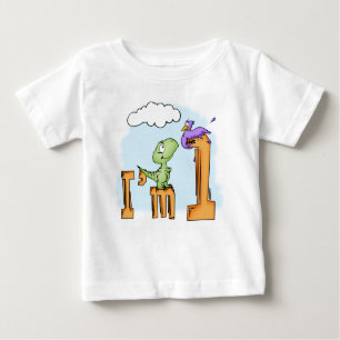 Dino Fun 1st Birthday Baby T-Shirt