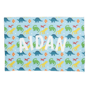 Dino Fun Kids Personalised Pillowcase