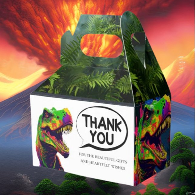 Dino Happy Favour Box (Bring your dream party to life with our selection of quality Dinosaur themed party supplies )