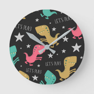 Dino Kid's Wall Clock