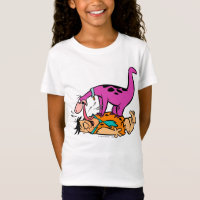 Dino Licking Fred Flintstone
