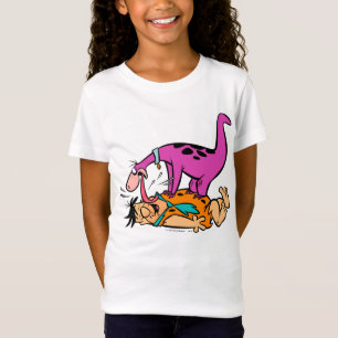 Dino Licking Fred Flintstone T-Shirt