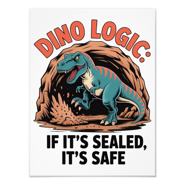  Dino Logic Photo Print (Front)