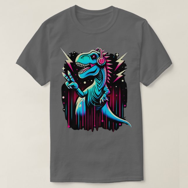 Dino Love Peaceful TRex Paleontology dinosaurs T-Shirt (Design Front)