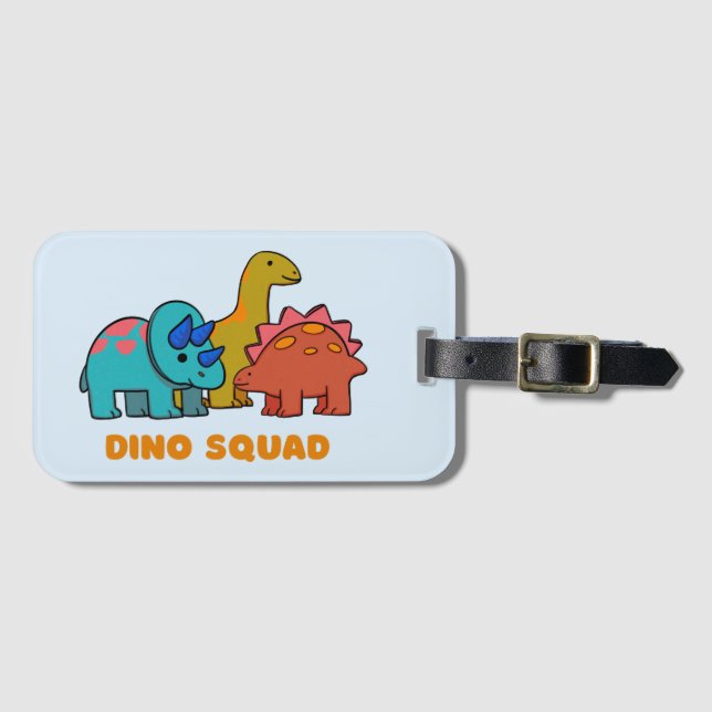 Dino Luggage Tag (Front Horizontal)