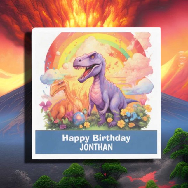Dino-Mite Birthday Party Napkin (Creator Uploaded)