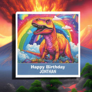 Dino-Mite Birthday Party Napkin
