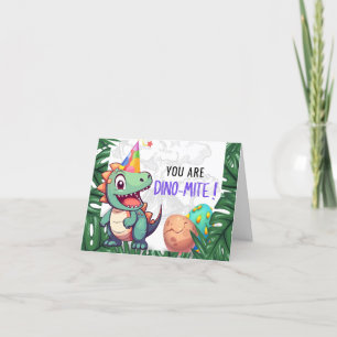 Dino-mite Birthday Thank You Card