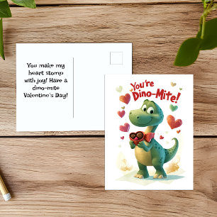 Dino-mite Child's Valentine's Day Card