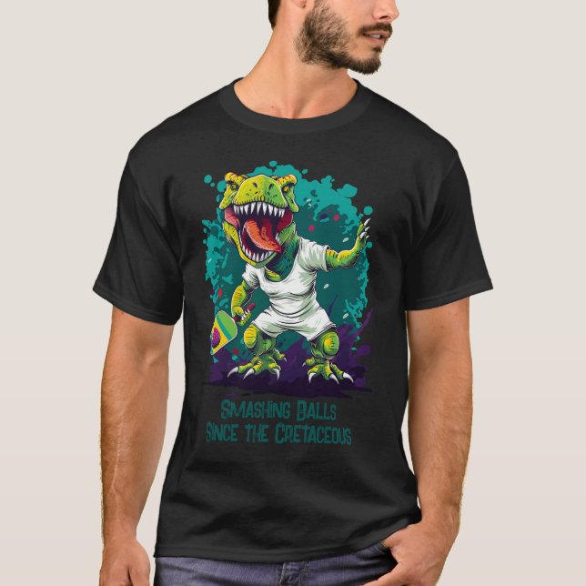Dino-mite funny pickleball  T-Shirt (Front)