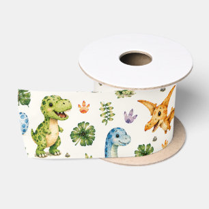 Dino-Mite Happy Birthday Satin Ribbon