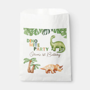 Dino-mite party 1st birthday  favour bags