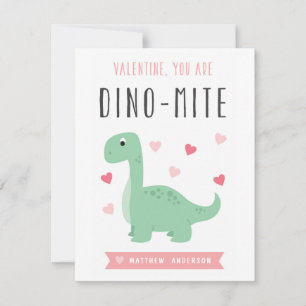 Dino-Mite Valentine's Day Card