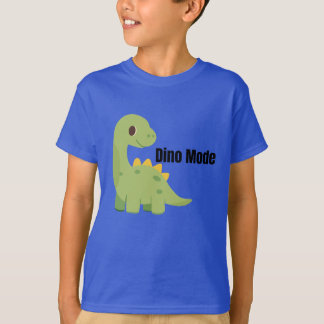 Dino Mode Dinosaur Graphic Kids T-Shirt–Cute T-Shirt
