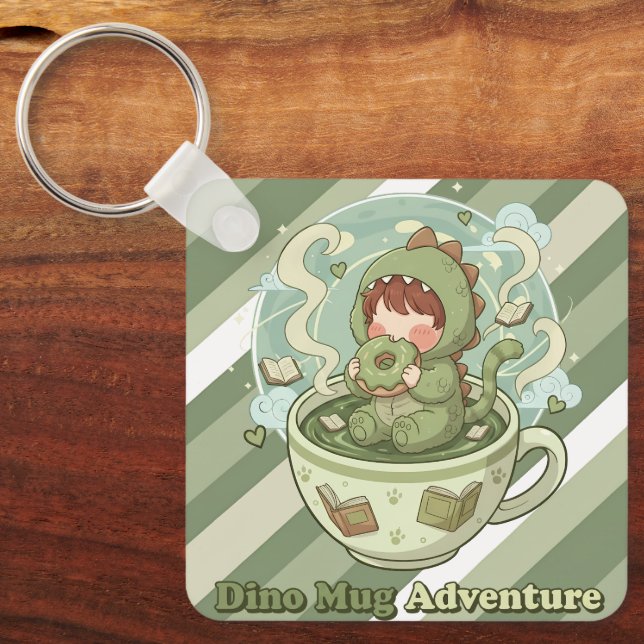 Dino Mug Adventure Key Ring (Front)