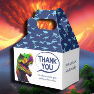 Dino navy blue Favour Box