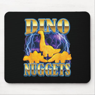 Dino Nuggets Bootleg 90s Funny Chicken Dino Nugget Mouse Pad