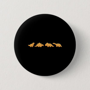 Dino Nuggets Graphic Chicken Nugget Lover 6 Cm Round Badge