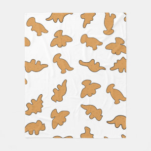 Dino Nuggets Pattern Fleece Blanket