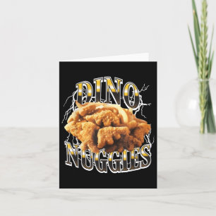 Dino Nuggies New Funny For Men Women T-shirt.png Card