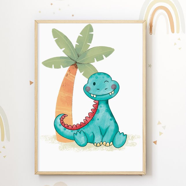 Dino Nursery Poster Dinosaurs Kids Room Print (Creator Uploaded)
