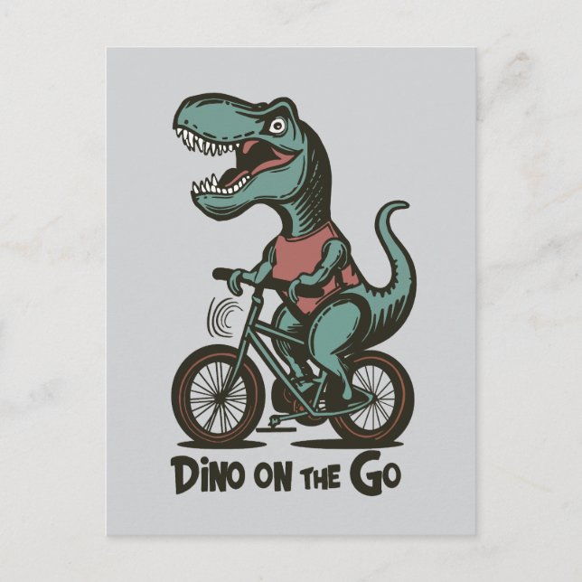 Dino on the Go Postcard (Front)