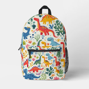 Dino Paradise Printed Backpack