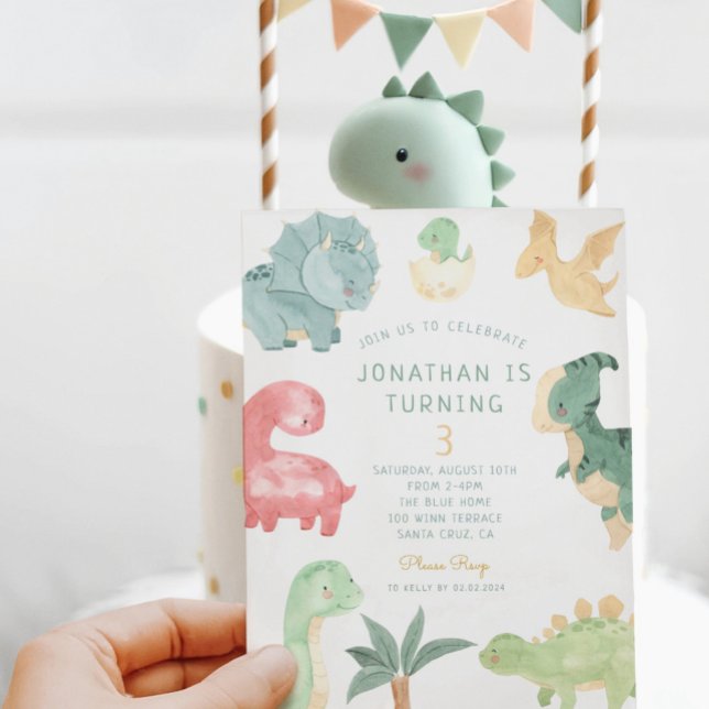 Dino Party Dino mite Birthday  Invitation (Creator Uploaded)