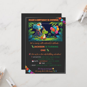 Dino Party Invite – Editable