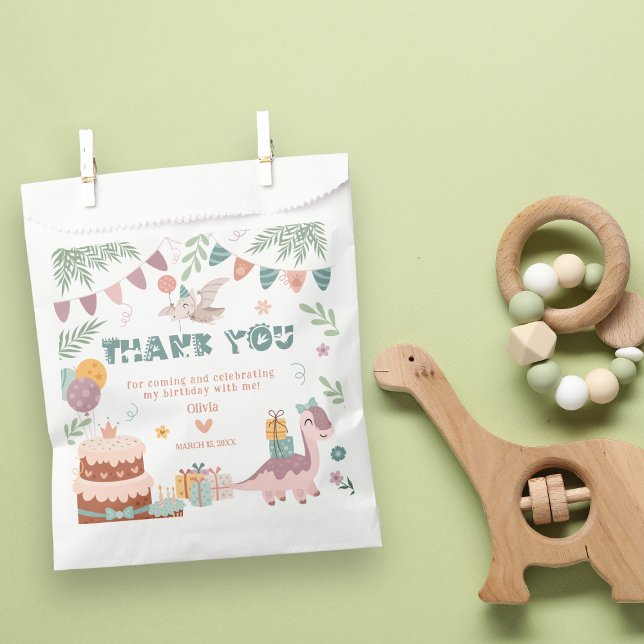 Dino Party Treat Favour Bags (Creator Uploaded)