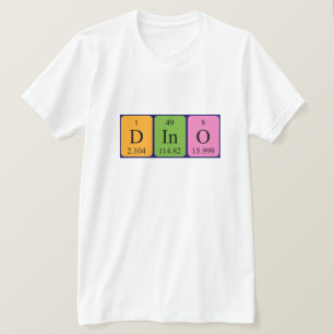 Dino periodic table name shirt