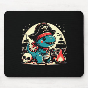 Dino pirate freebooter pirate dinosaur performance mouse pad